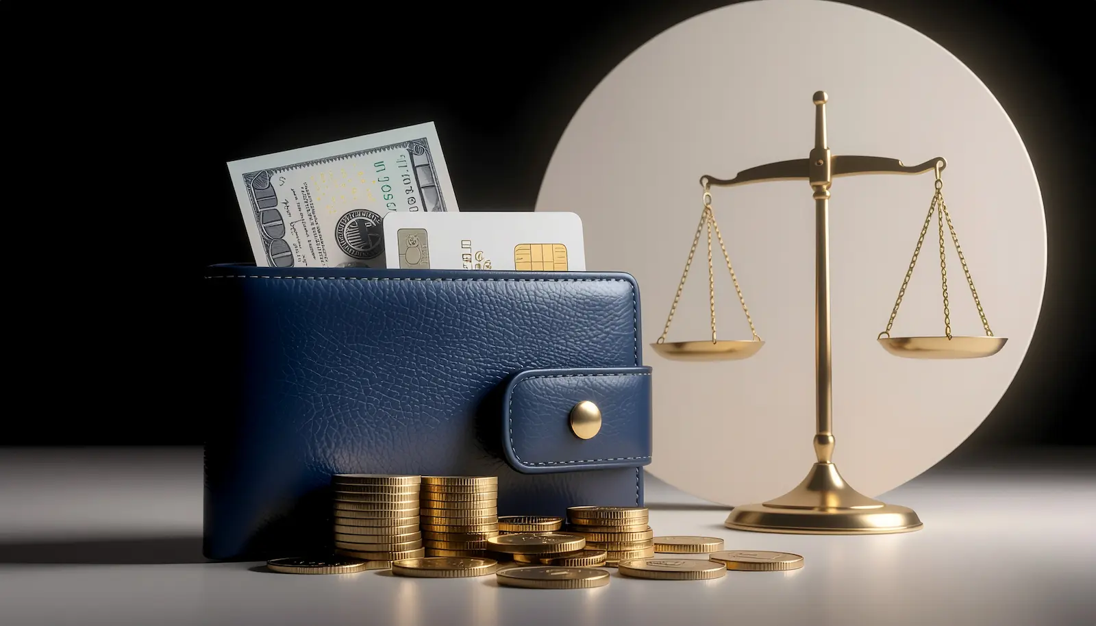 Symbolische Illustration zu Nettovermögen, finanzieller Klarheit und bewusstem Umgang mit Geld