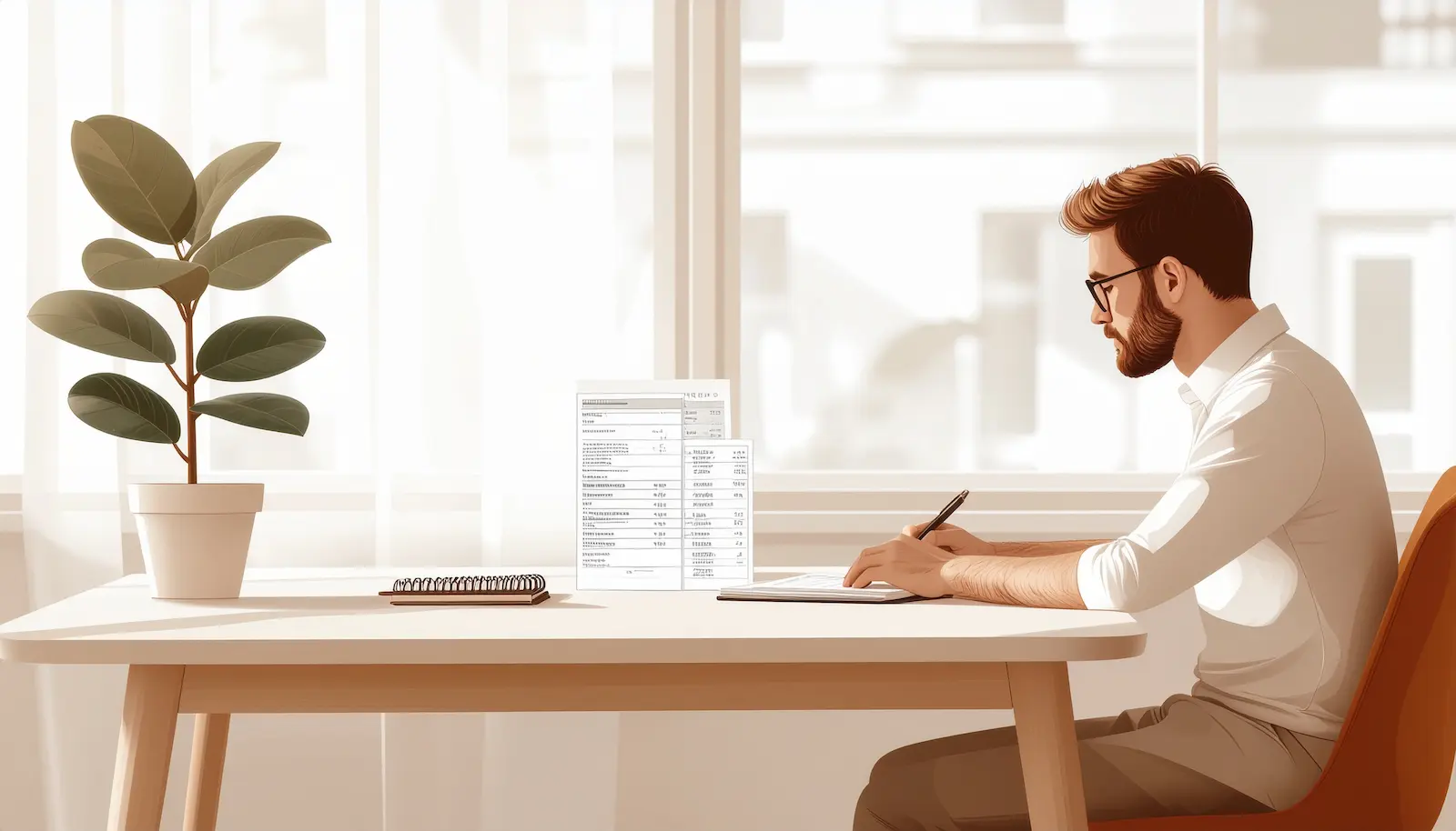 Ruhige Szene zum Thema Geldüberblick und automatische Auswertungen im Alltag