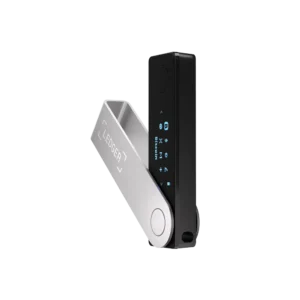Ledger Nano X Display mit Bitcoin-App – Transaktionsbestätigung über Bluetooth