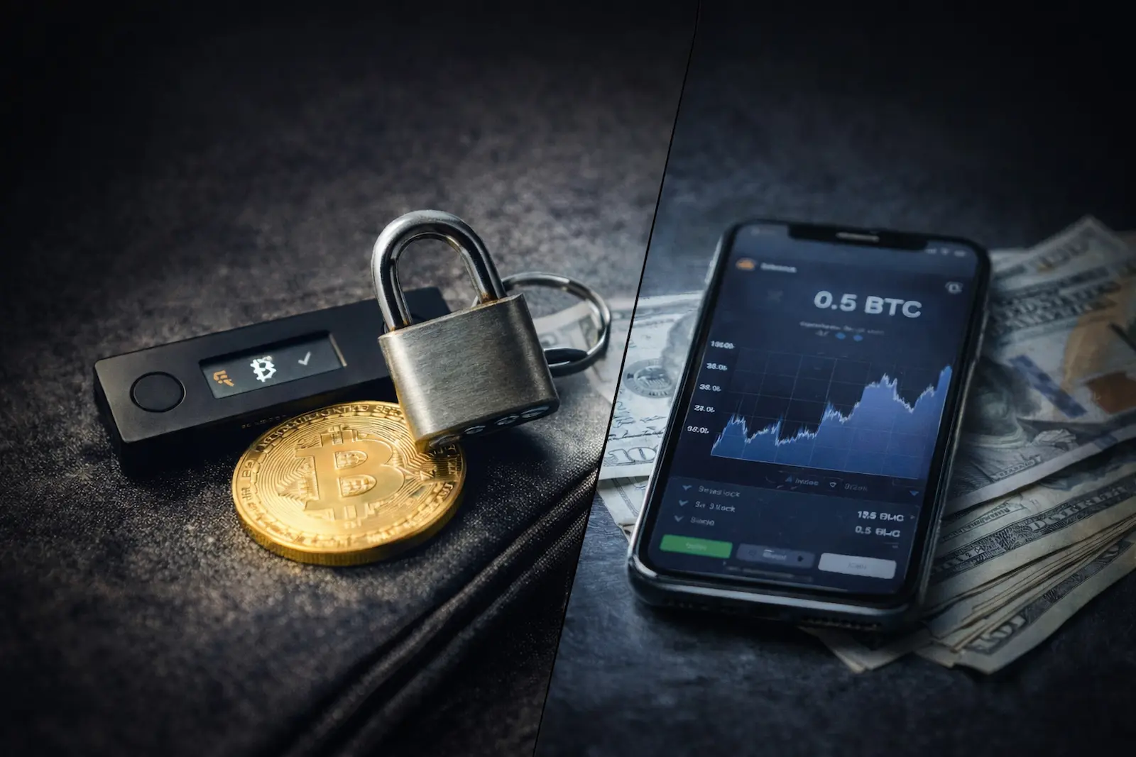 Cold Wallet und Krypto-Börse im Vergleich zur sicheren Aufbewahrung von Coins