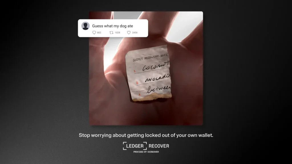 Symbolbild für unsichere Aufbewahrung einer Recovery Phrase im Zusammenhang mit Ledger Recover